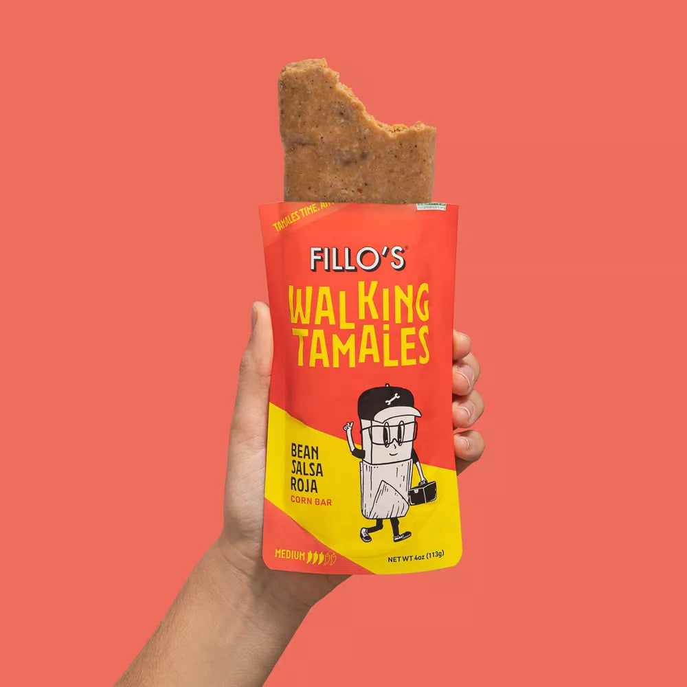 FILLO'S Walking Tamales, Bean Salsa Roja, 113g (Mexico)