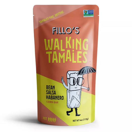 FILLO'S Walking Tamales, Bean Salsa Habanero, 113g (Mexico)