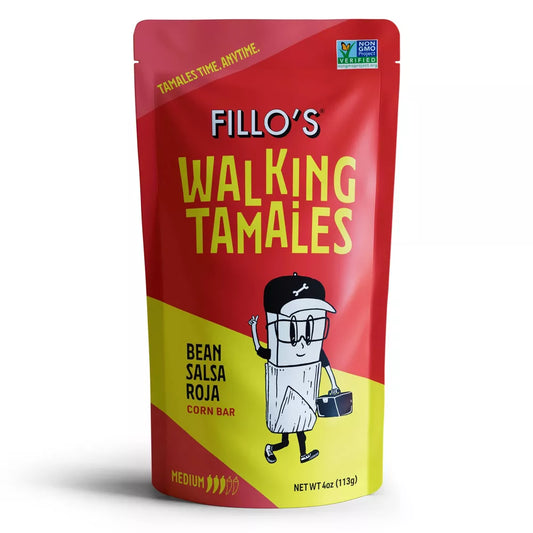 FILLO'S Walking Tamales, Bean Salsa Roja, 113g (Mexico)