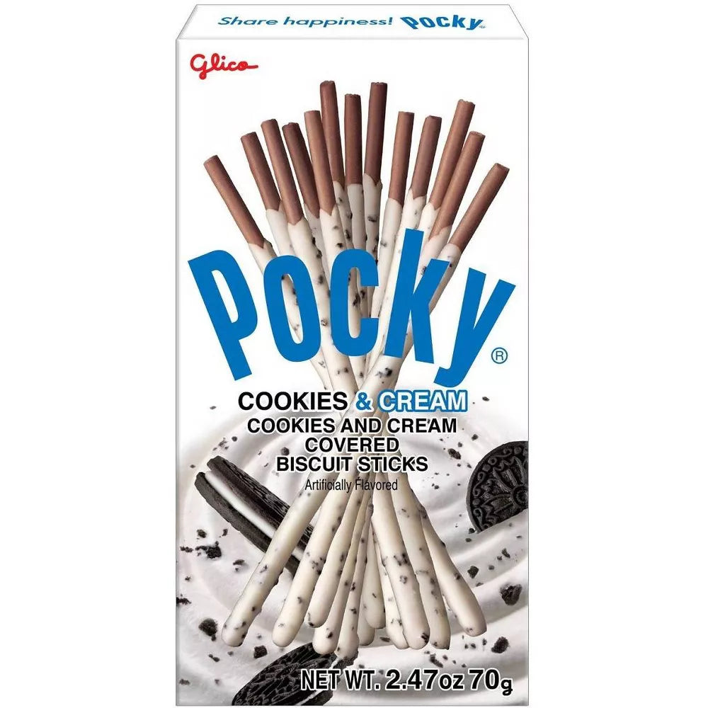 Glico Pocky Cookies & Cream, 2.47oz (Japan)