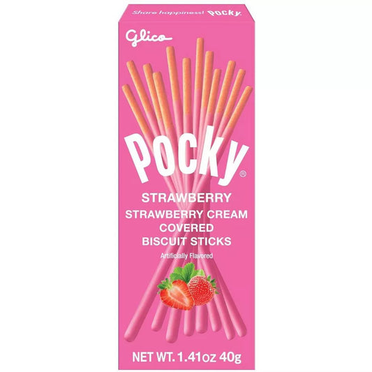 Glico Pocky Strawberry, 1.41oz (Japan)