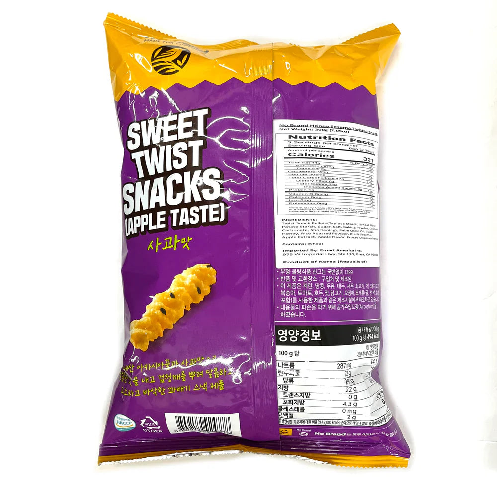 No Brand Twist Snack, Sweet Honey (Korea)