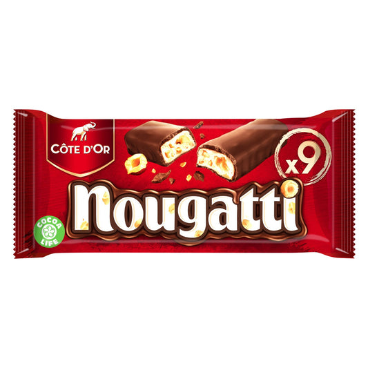 Cote D'or Nougatti, Milk Chocolate & Nougat Bars (France)