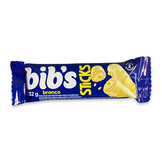 BIBS chocolate sticks, white chocolate (Brazil)