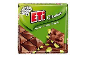 ETI çikolata chocolate with pistachios (Turkey)
