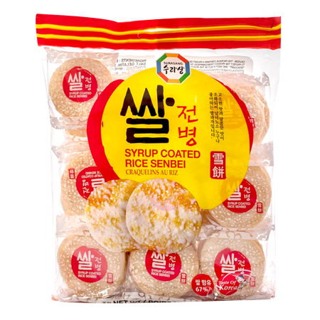 Surasang Rice Senbei, Syrup Coated (Korea)