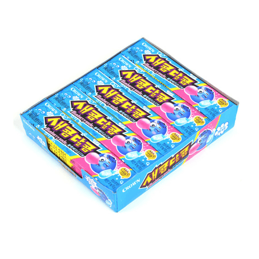 Crown Chewy Candy, blueberry soda (Korea)