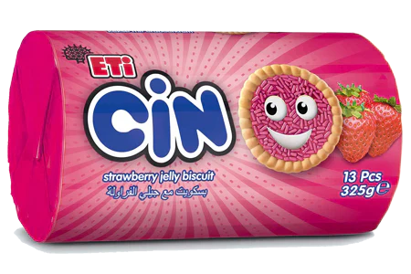 Eti Cin Buscuit, Strawberry Jelly biscuits (Turkey)