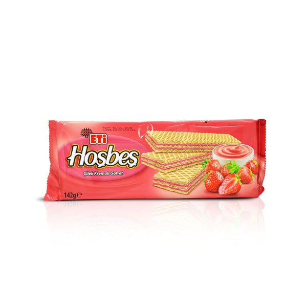 Eti  Hosbes, Strawberry cream wafer (Turkey)