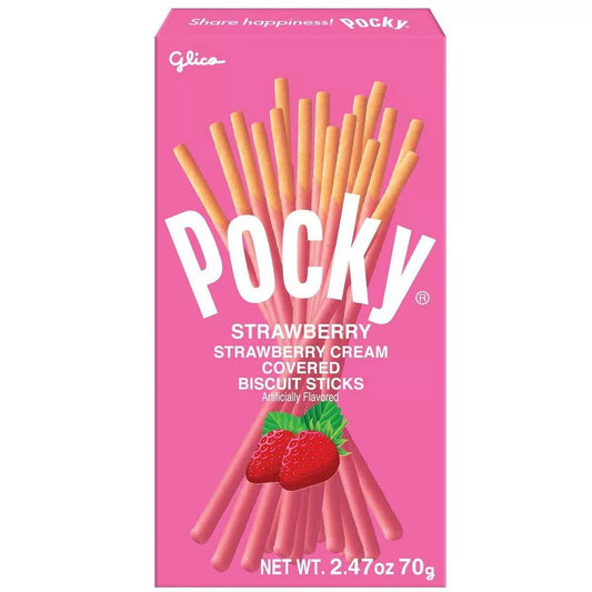Glico Pocky Strawberry, 2.47oz (Japan)