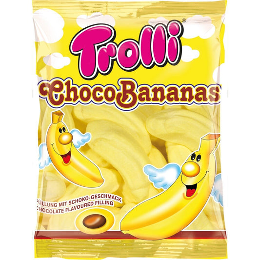 Trolli  Choco Bananas, Chocolate Filled Marshmallows (Korea)