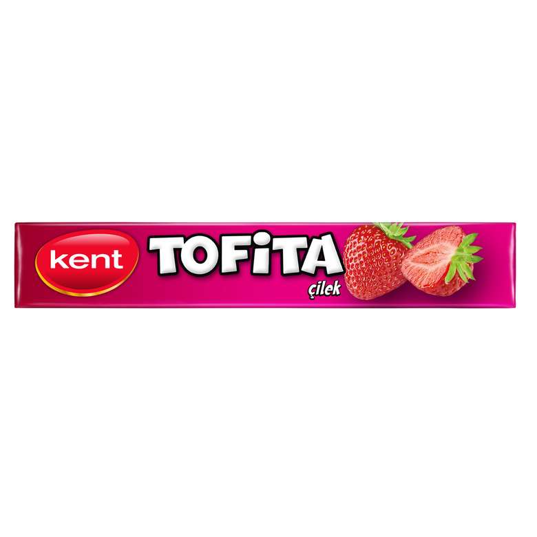 Kent Tofita, strawberry flavored soft candy (Turkey)