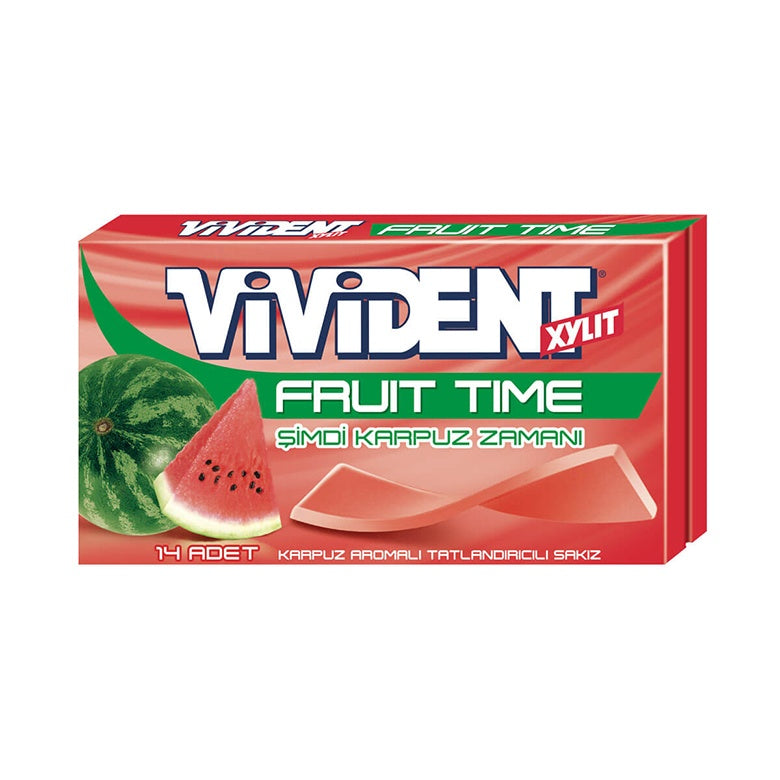 Vivdent Fruit Time Gum, Watermelon (Turkey)