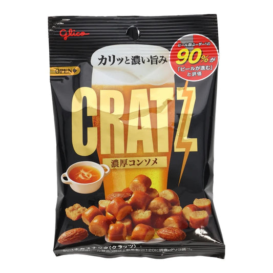 Glico Cratz Pretzel, Black Pepper Chicken (Japan)