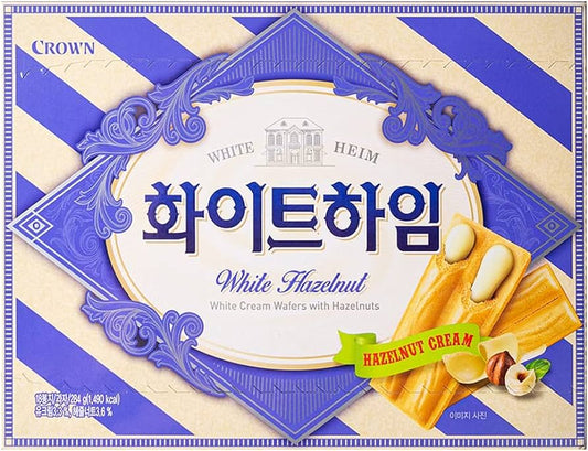 Crown White Heim Wafer, Hazelnut Cream (Korea)