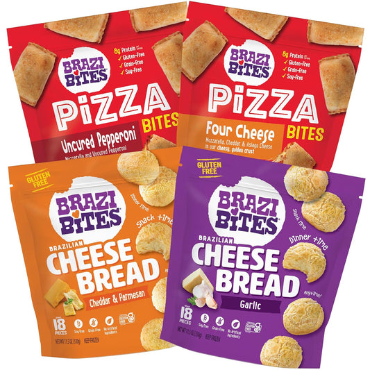Brazi Bites Chips, Cheese Bread & Pizza Bites (Brazil)