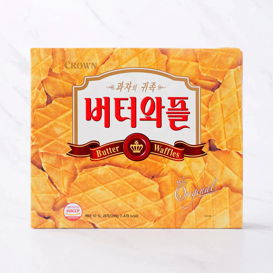 Crown Waffles Cookie, Butter (Korea)