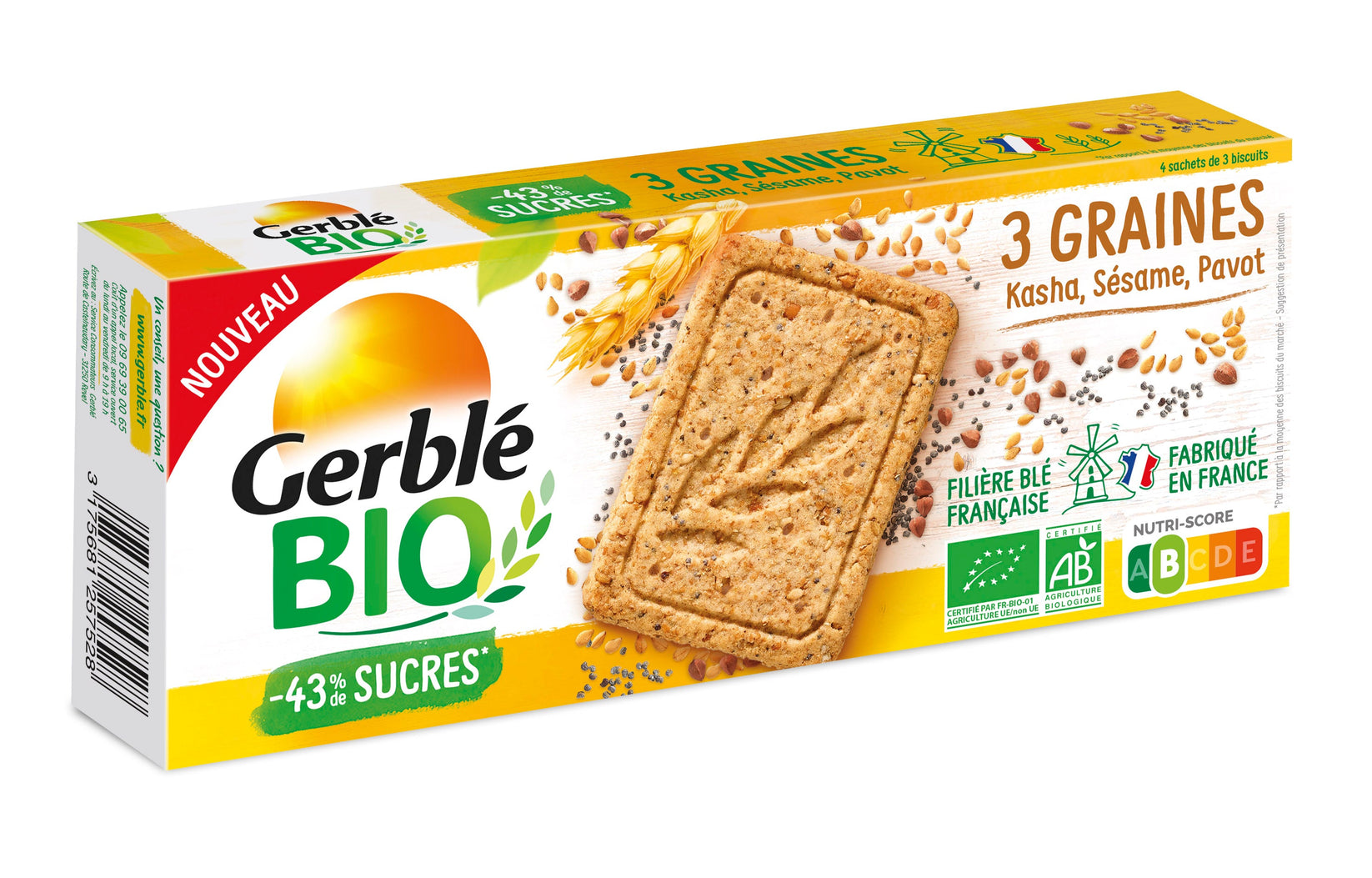 Gerblé BIO Biscuit, Graines From France | Try The World