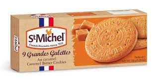 St Michel La grande Galette cookies, Caramel (France)