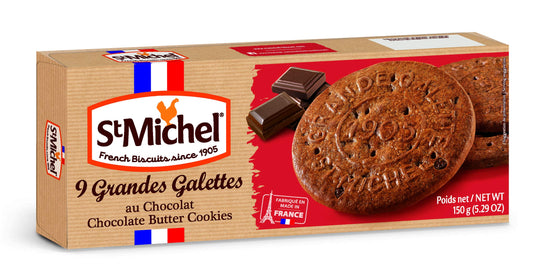 St Michel La grande Galette cookies, chocolate butter  (France)