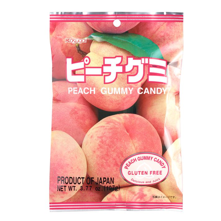 Kasugai Gummy Candy, Peach (Japan)